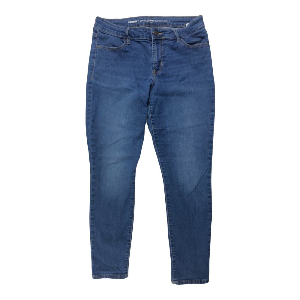 Old Navy Womens Super Skinny Stretch Jeans Size 30x26.5 Medium Wash Denim Blue